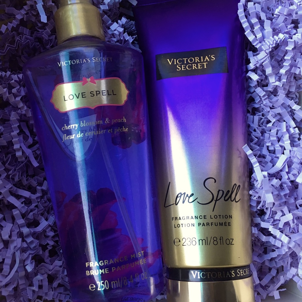 Body spray and lotion
